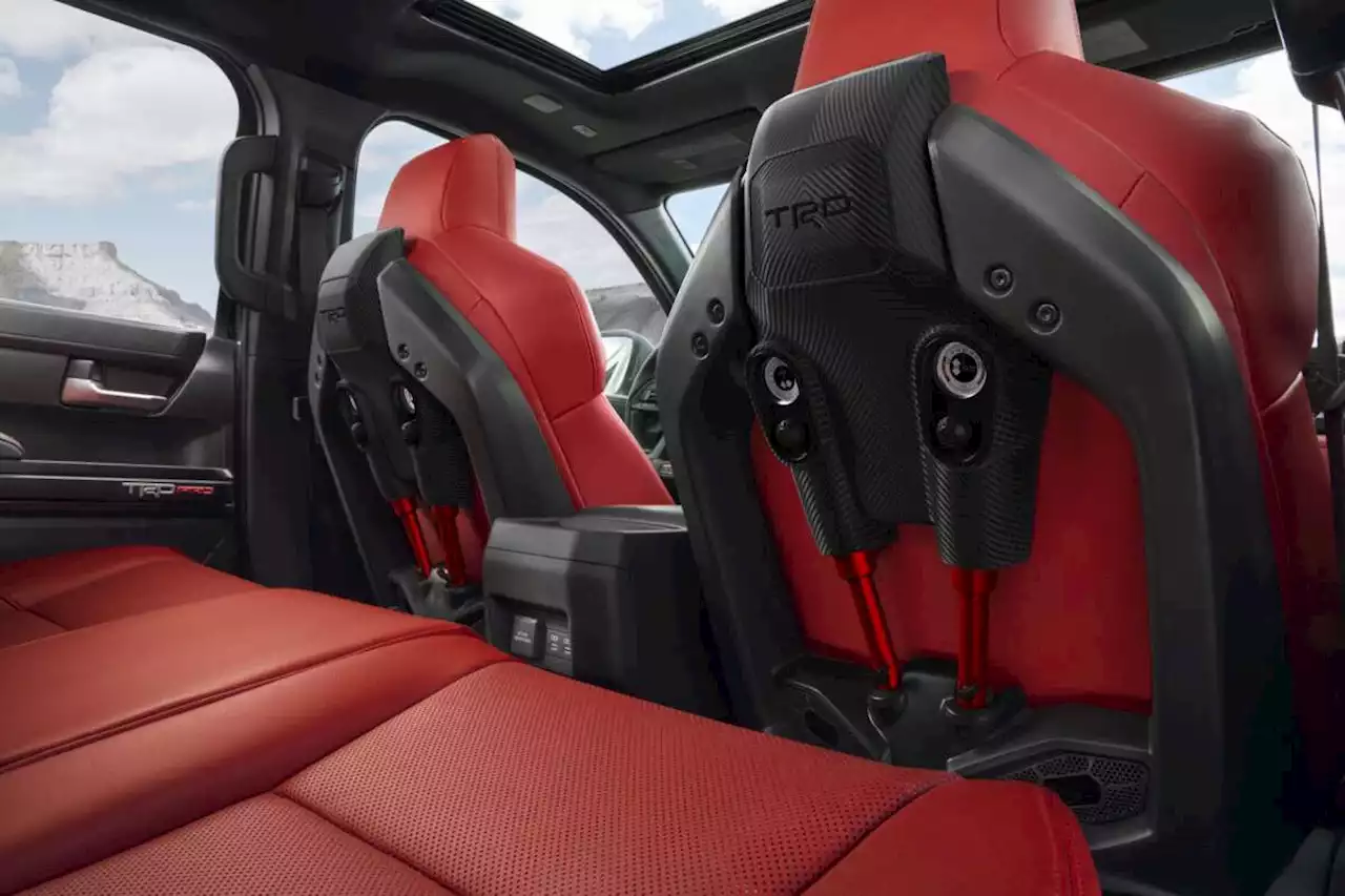 2024 Toyota Tacoma TRD Pro features Isodynamic Performance front seats with vertical, lateral damping - paultan.org