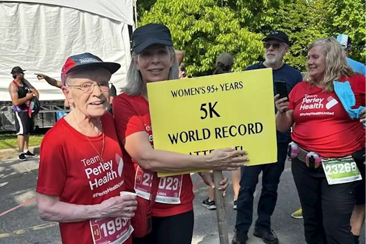 The fastest 96-year-old woman in the world: Ottawa woman breaks 5K race record