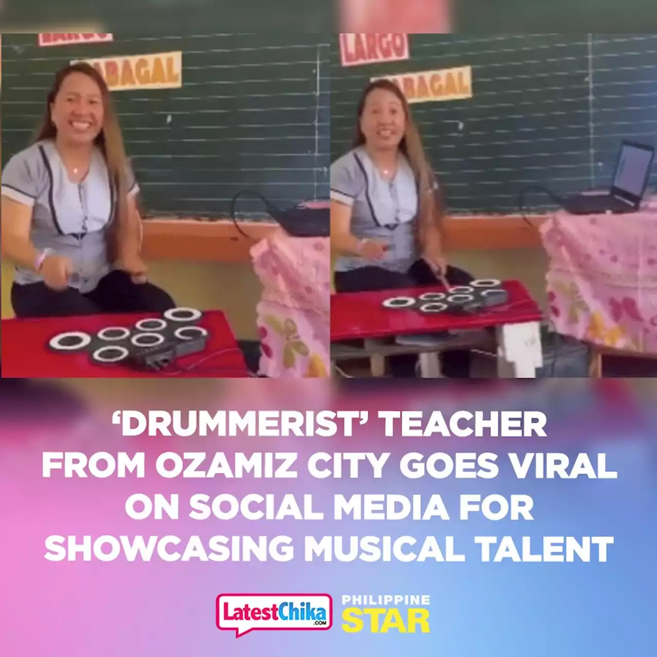 ‘Drummerist’ teacher from Ozamiz City goes viral on social media for showcasing musical talent - Latest Chika