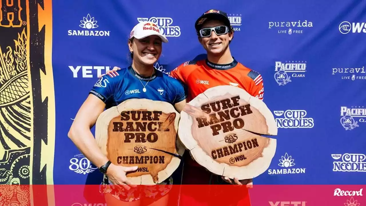 Griffin Colapinto e Carissa Moore vencem Surf Ranch Pro e sobem à liderança mundial