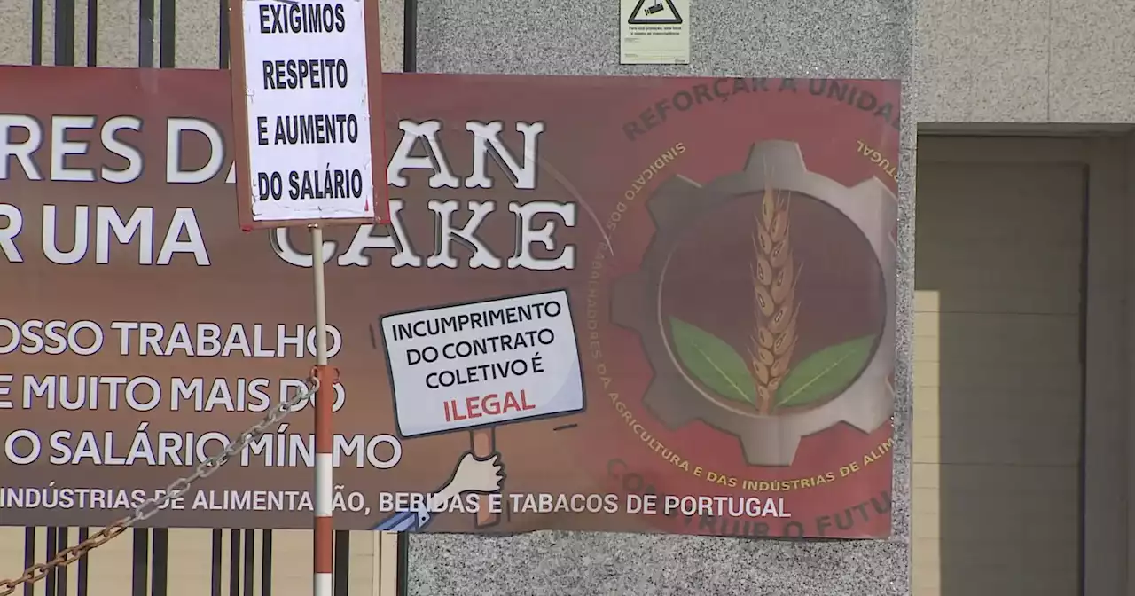 Trabalhadores da Dan Cake em greve por melhores salários