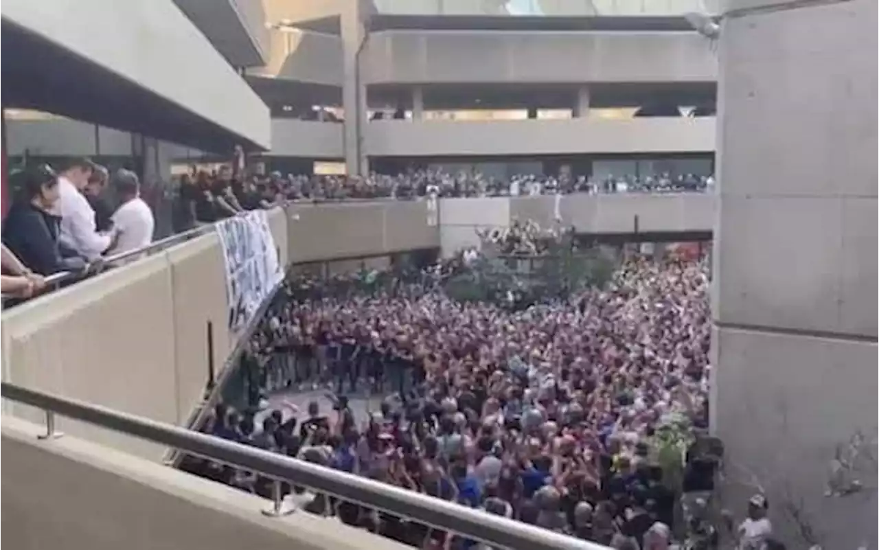 Tifosi Samp sotto la sede: cori contro Ferrero