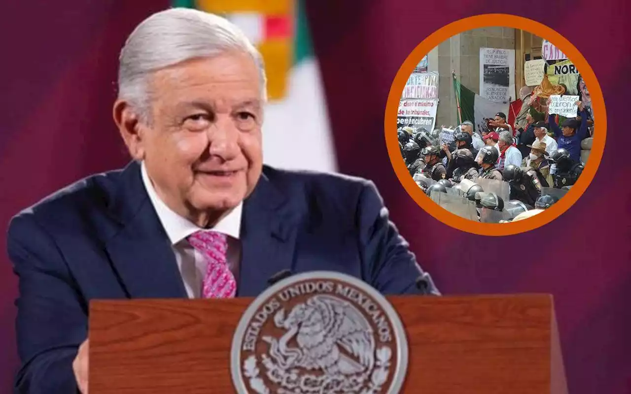 AMLO critica marchas a favor de la SCJN; acusa prepotencia de manifestantes que desalojaron a morenistas