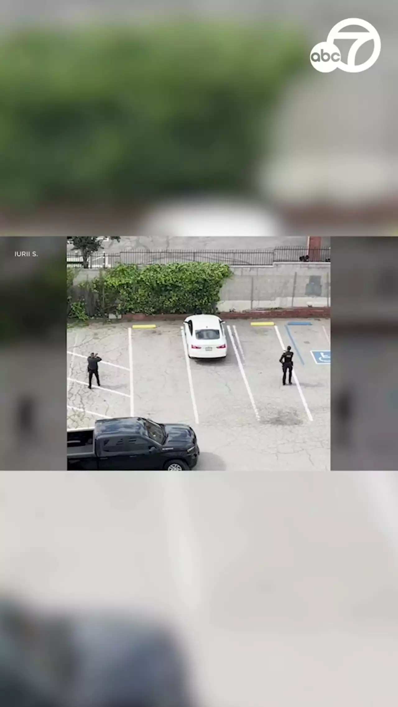 LAPD shoots suspect who beat woman and stabbed man near Metro station: Video