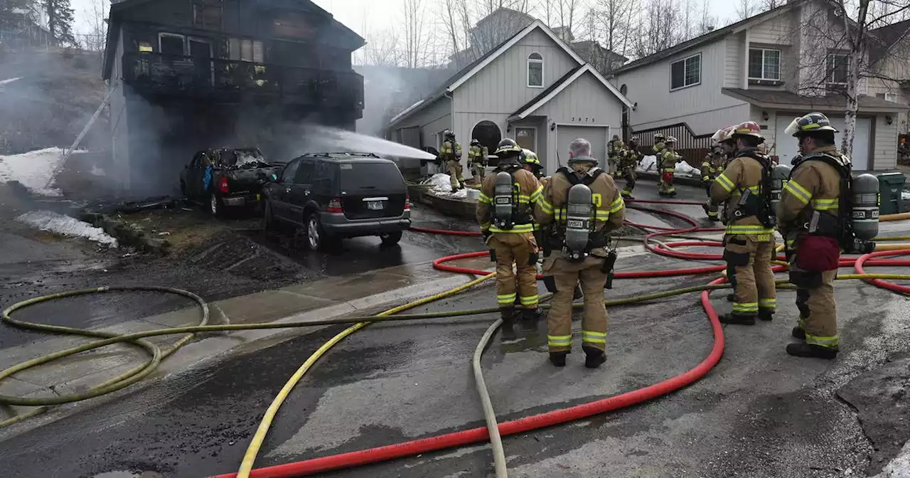 1 injured in East Anchorage home fire