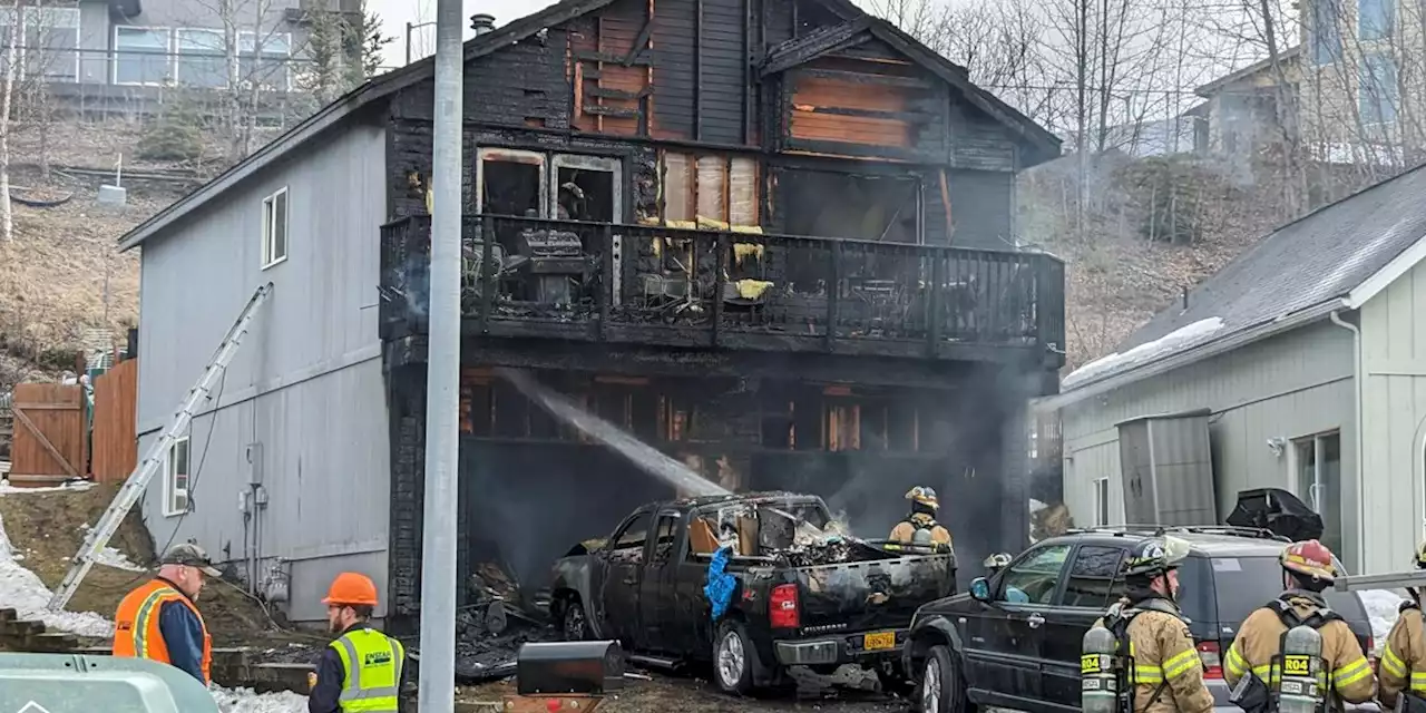 1 injured in East Anchorage house fire