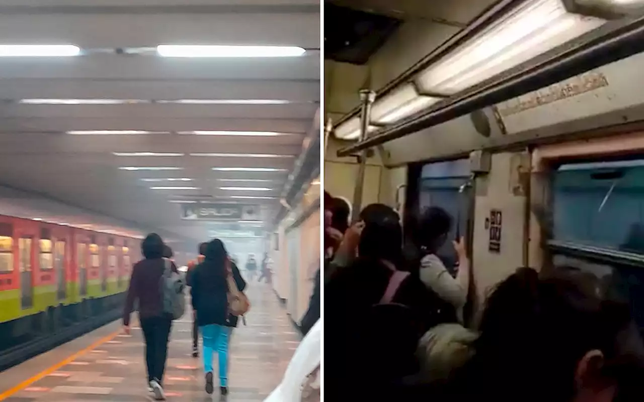 Metro CDMX: Se llena de humo la estación División del Norte de la Línea 3