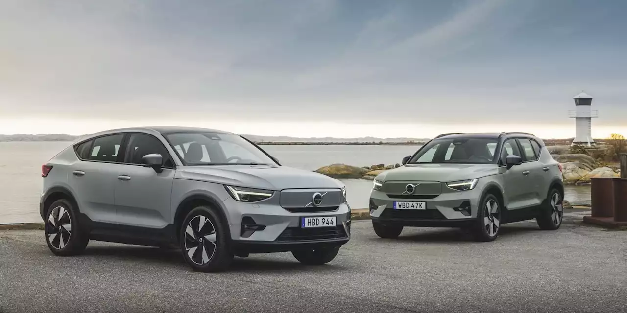 2024 Volvo C40 and XC40 Recharge Go RWD, Boosting Range to Nearly 300 Miles