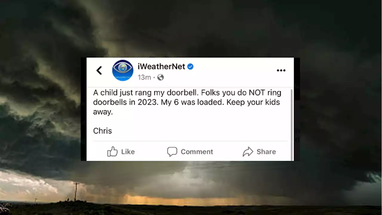 Texas weatherman going viral over post warning to keep kids from ringing doorbells: 'My 6 was loaded'