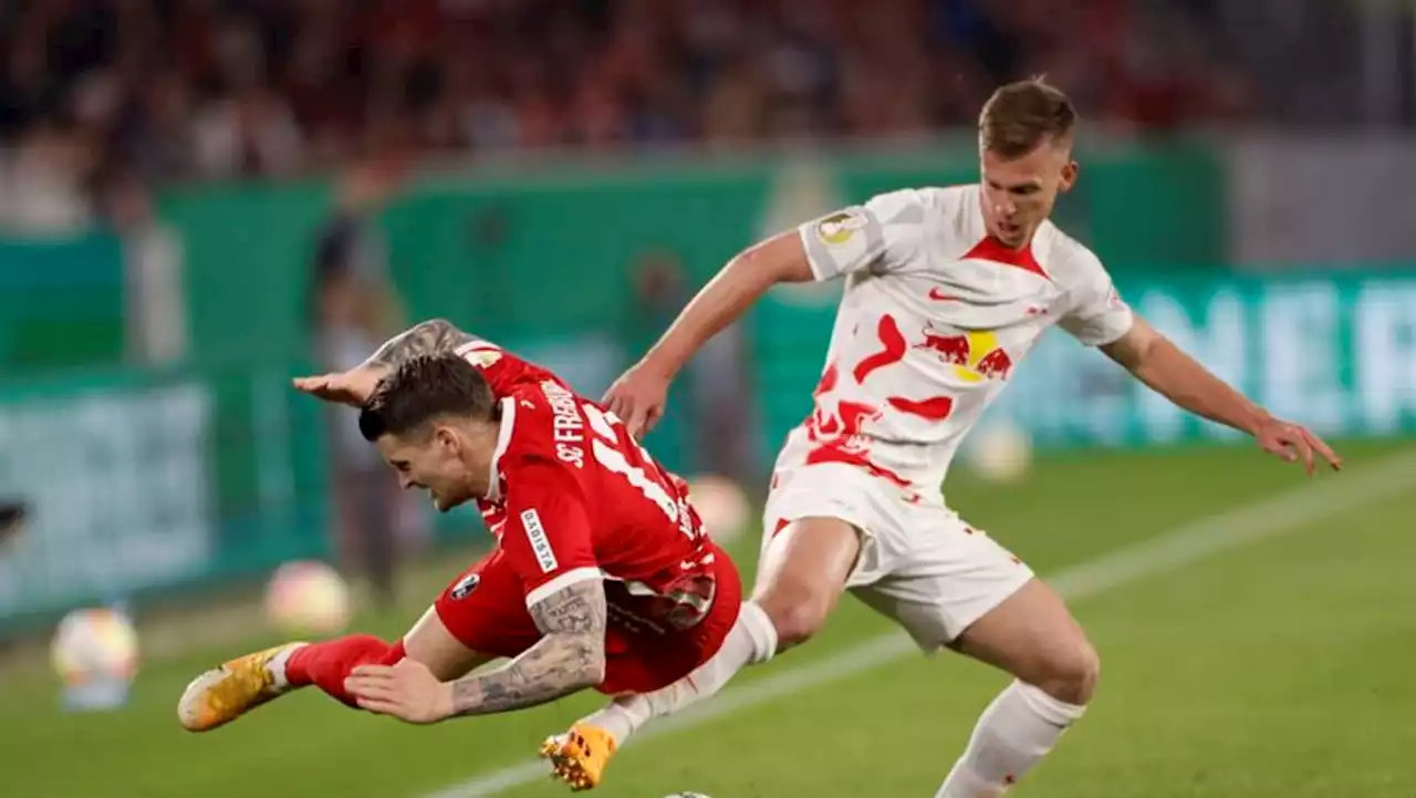 Holders Leipzig thrash Freiburg 5-1 to reach German Cup final