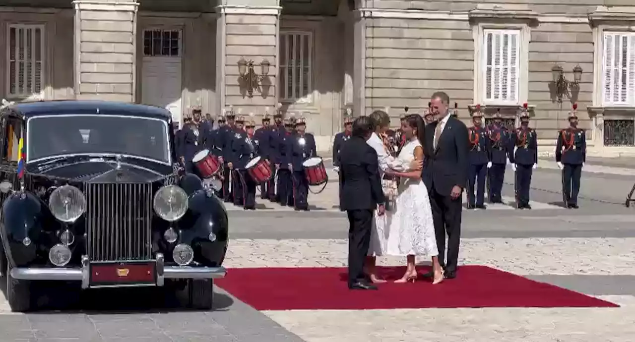 Los reyes de España recibieron al presidente Petro en su visita de Estado