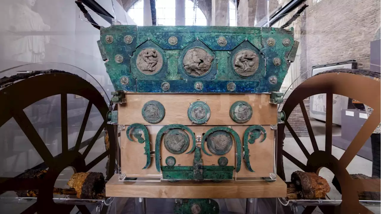 Pompeii chariot stars in Rome exhibit probing ancient roots
