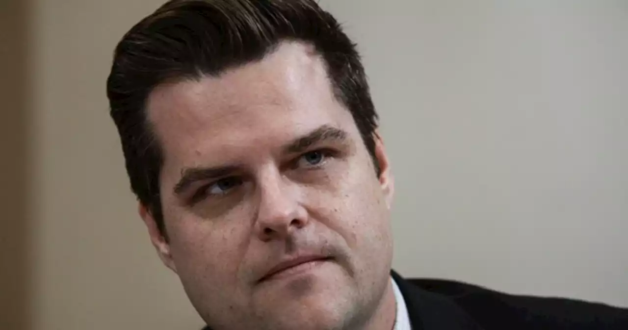 Feminist author accused of throwing drink at Matt Gaetz charged with battery