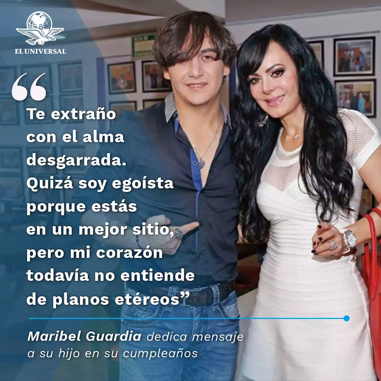 Maribel Guardia dedica desgarrador mensaje a su hijo Julián, quien hubiera cumplido hoy 28 años