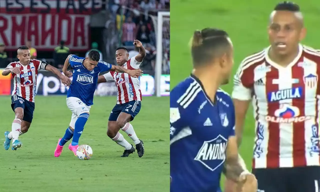 Video: revelan insulto de Vladimir a Leo Castro en duelo Junior y Millonarios