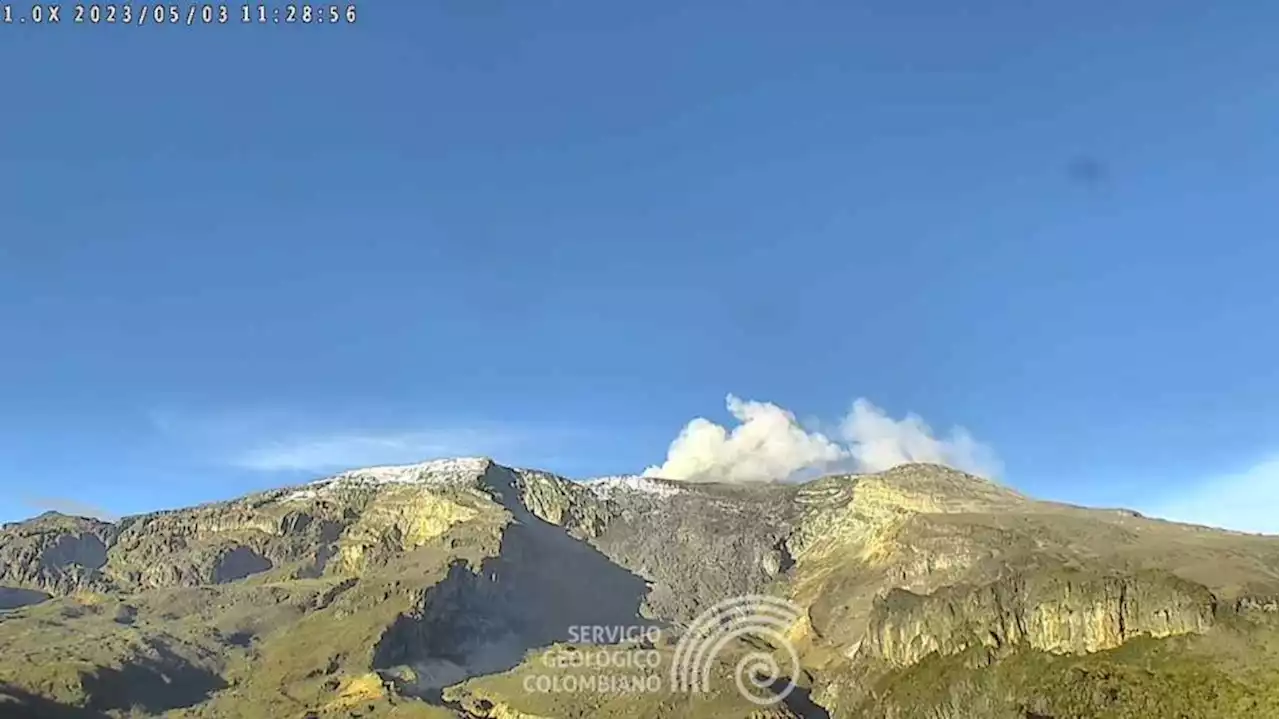 Volcán Nevado del Ruiz hoy 3 de mayo: leve incremento en la energía sísmica