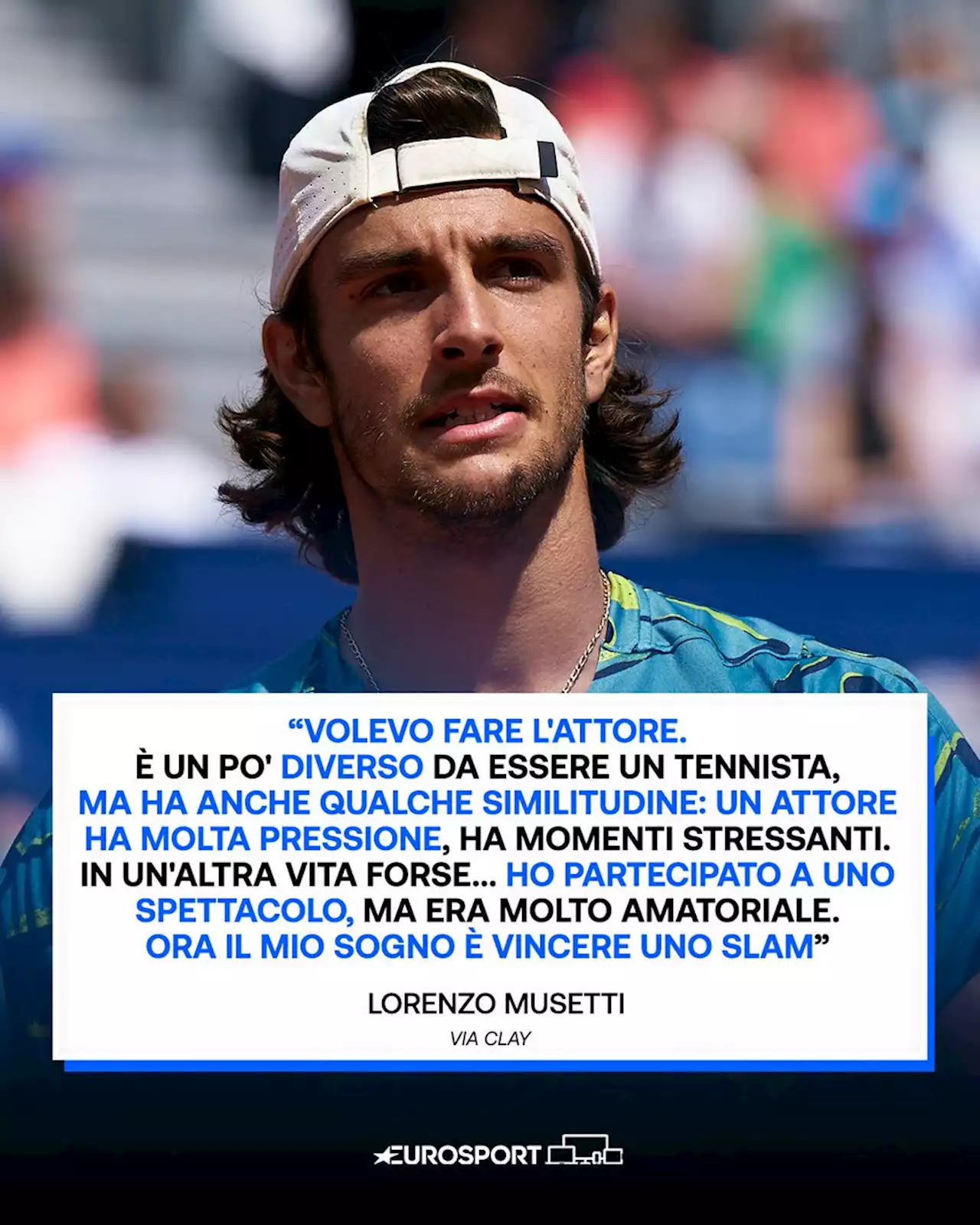 Lorenzo Musetti tra passato e futuro: 'Volevo fare l'attore. Ora sogno di vincere uno Slam'