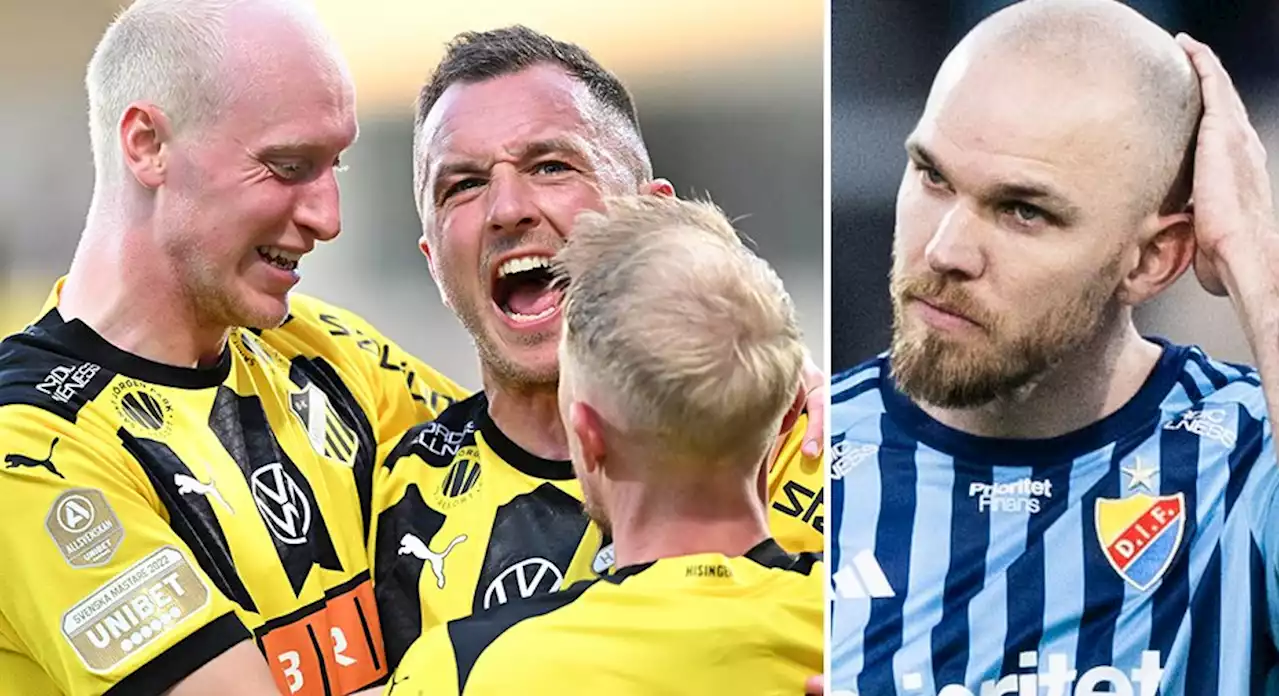 Djurgården klappade ihop mot Häcken - Olden Larsen och Hovland tvåmålsskyttar