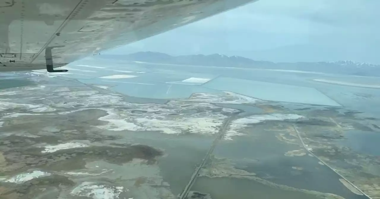 Great Salt Lake experts take to the sky to view lake's recent growth