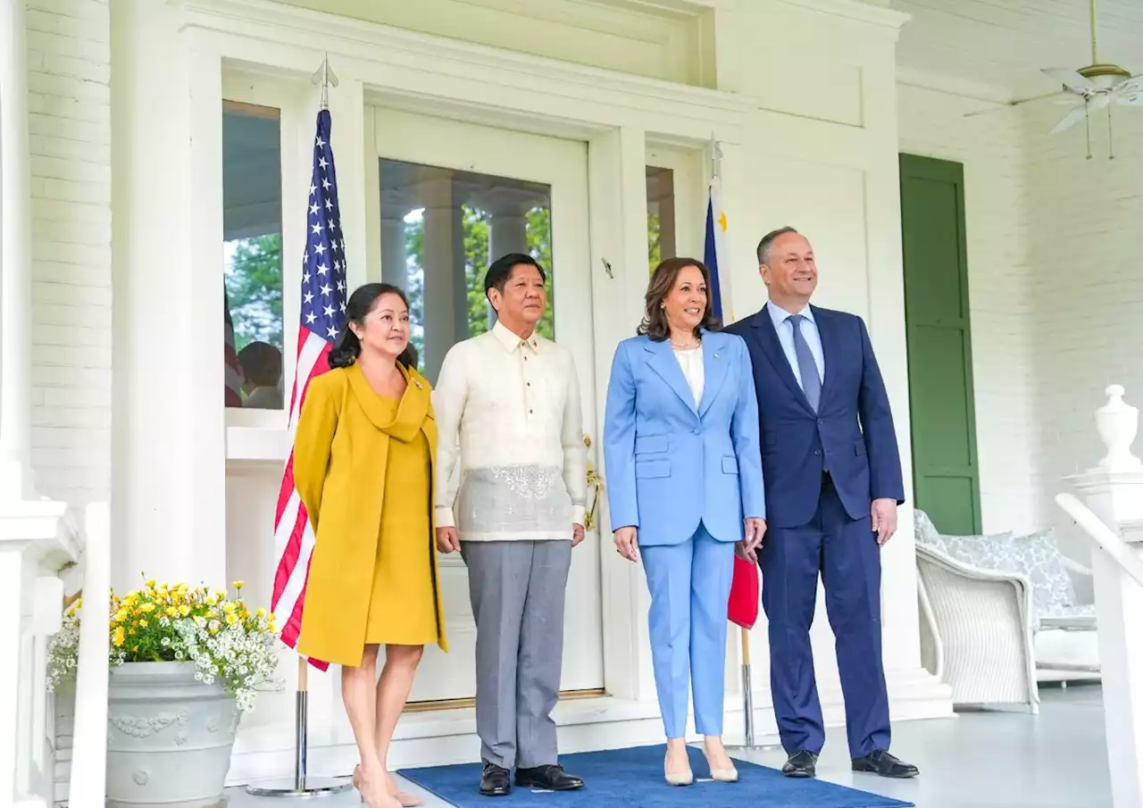 Bongbong Marcos, First Lady meet US VP Harris, Second Gentleman