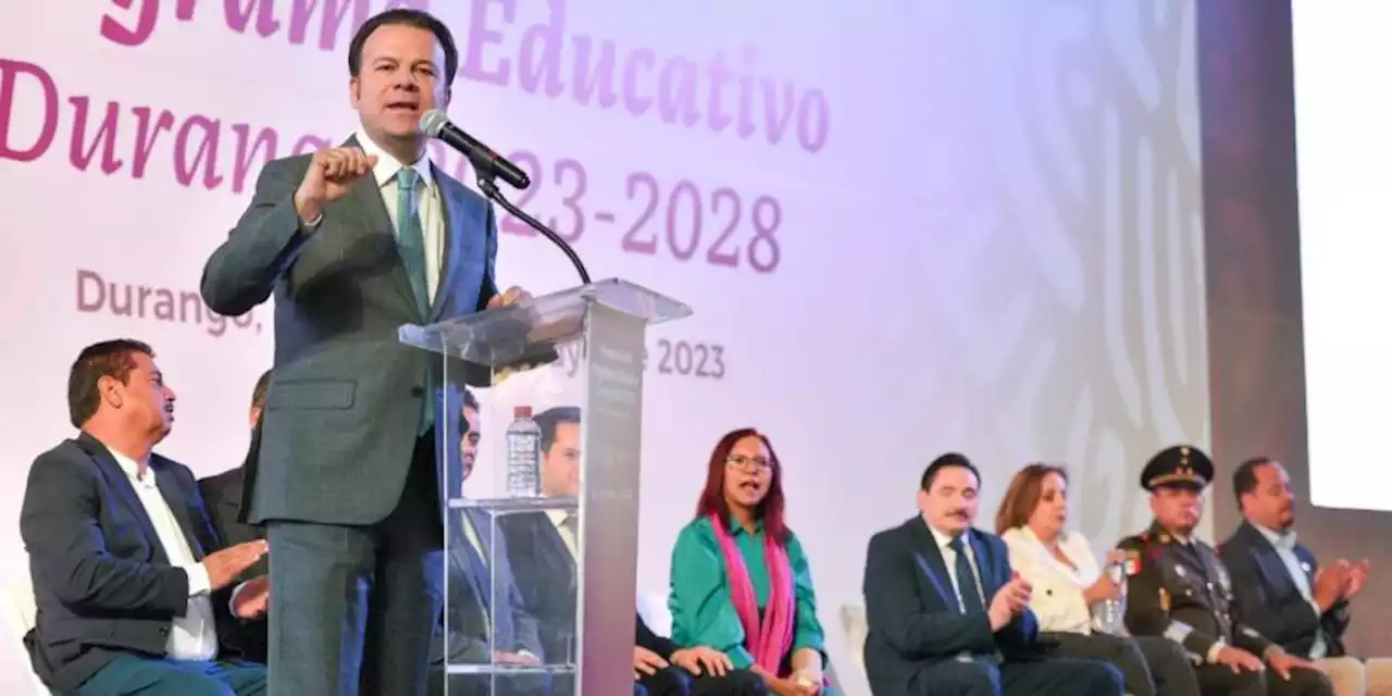 Esteban Villegas presenta el Programa Educativo Durango 2023-2028