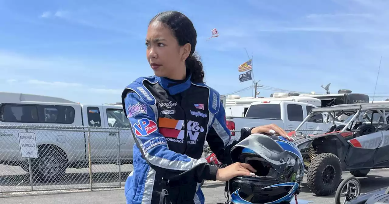 Sierra Canyon's Jacelyn Gonzaga, 15, only has a driver's license for drag racing