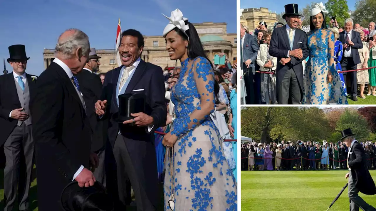 'Hello your Highness, is it me you're looking for?': King Charles meets Lionel Richie at Buckingham Palace garden party