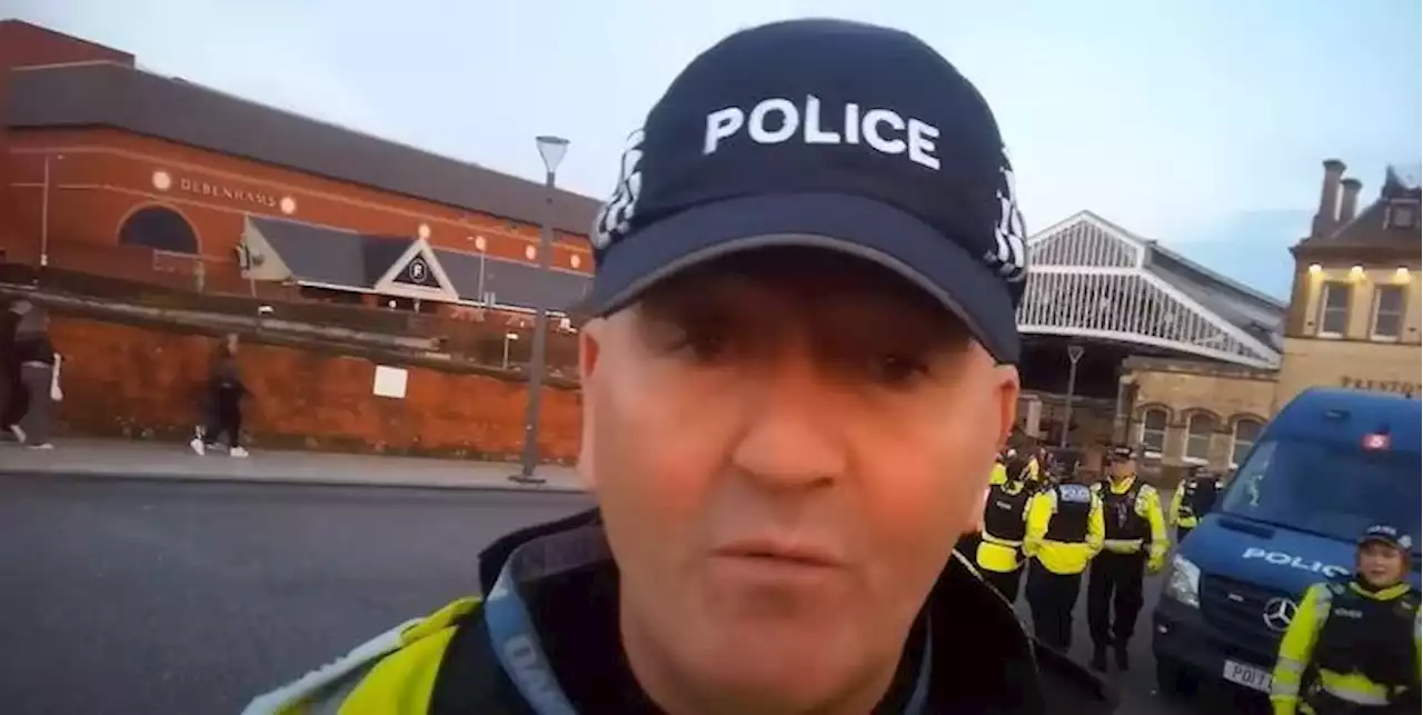 'If you want to make a complaint about me, fill your boots': Lancashire policeman filmed swearing at YouTuber