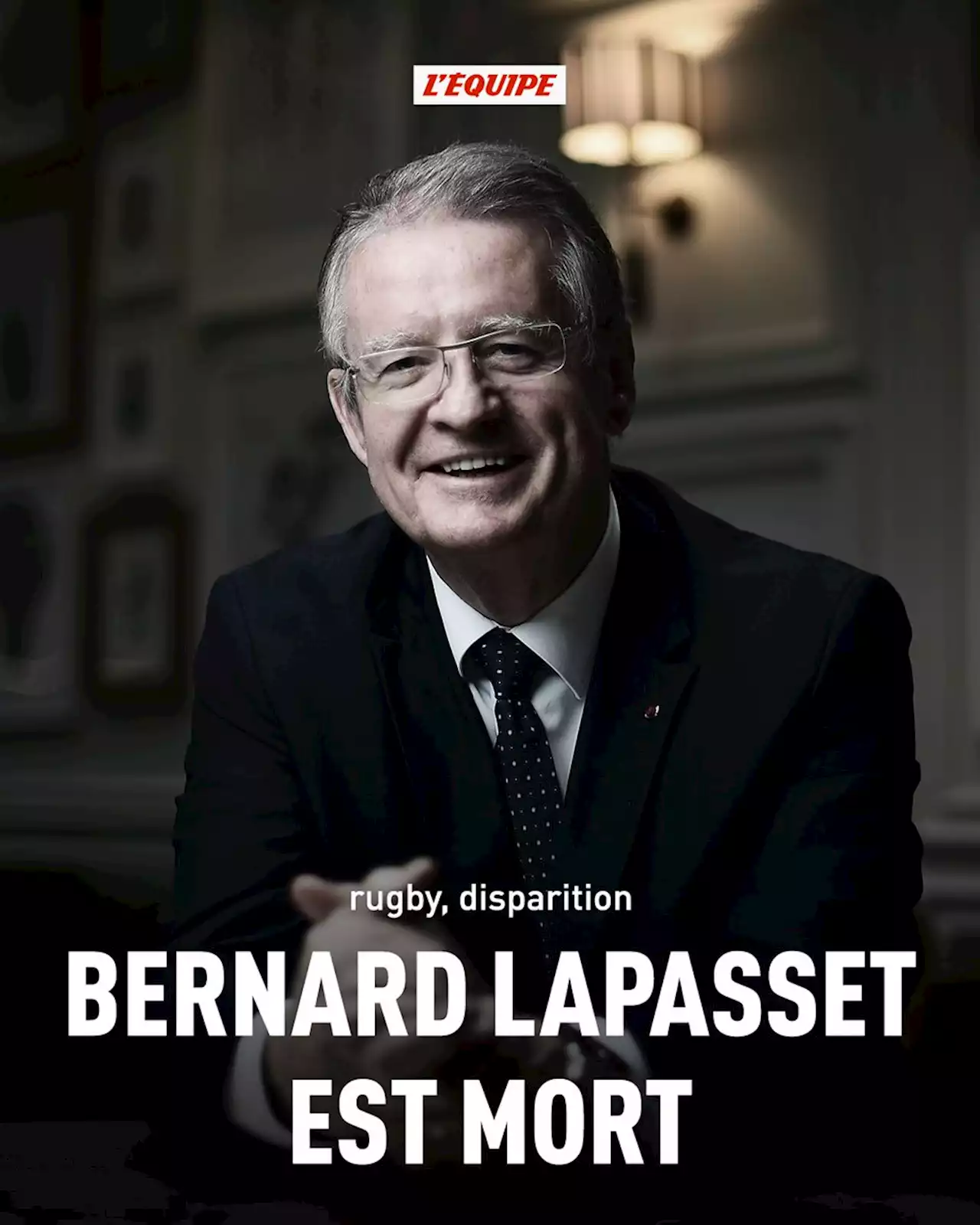 Ancien président de la FFR, Bernard Lapasset est mort à l'âge de 75 ans