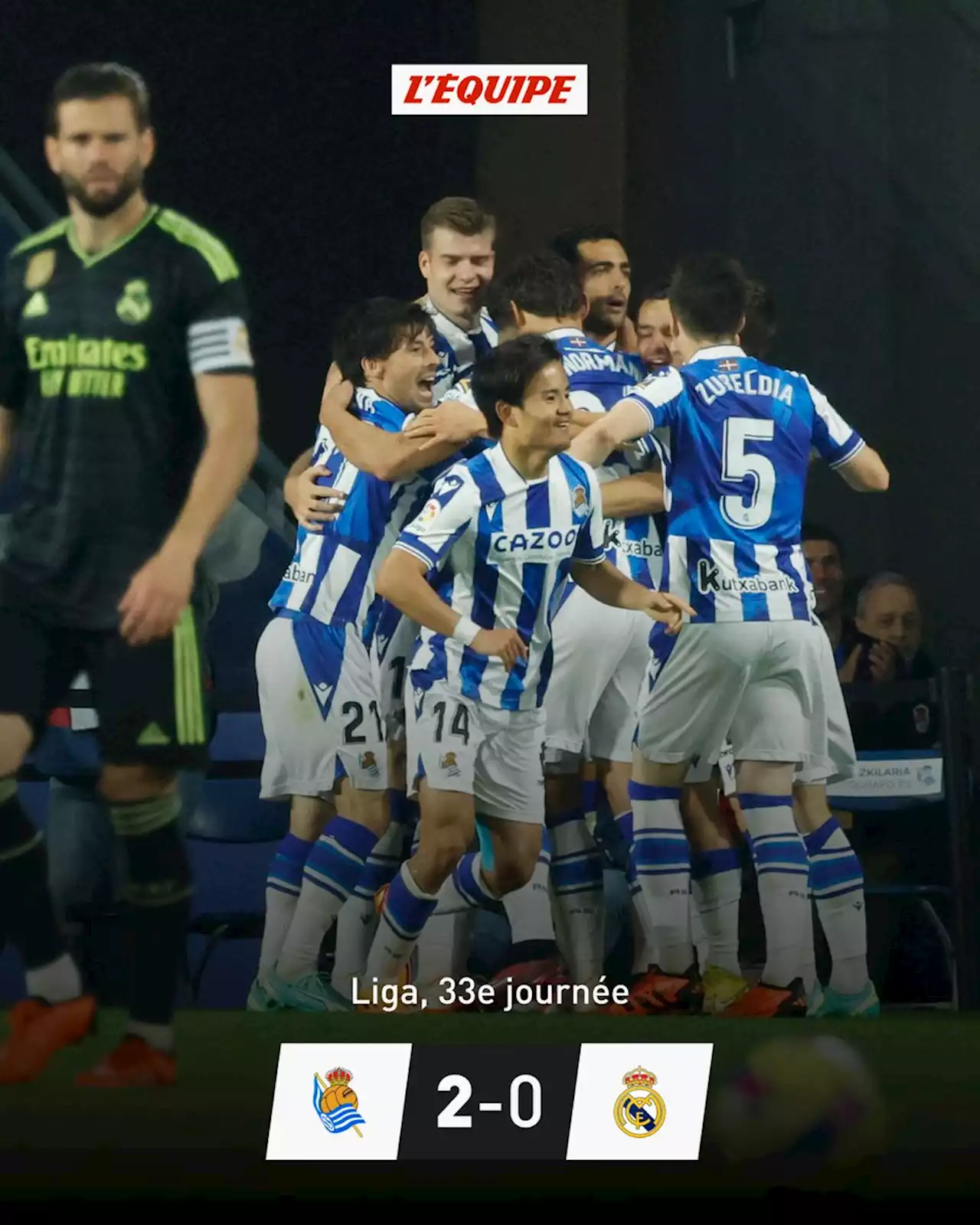 Real Sociedad 2-0 Real Madrid, La Liga : La Real Sociedad se fait du bien