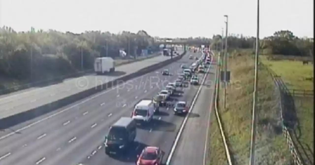 Drivers face long delays after M55 crash as tailbacks spill onto M6