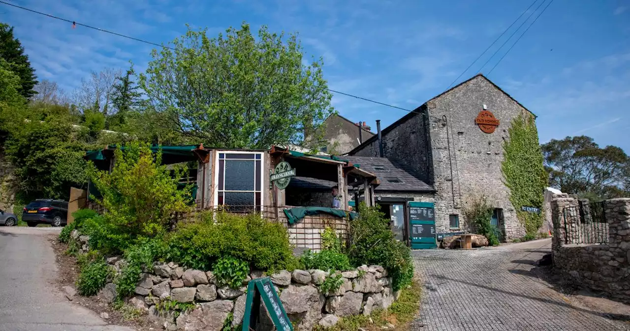 Lancs' amazing roadside brewery at base of limestone cliffs close to the M6