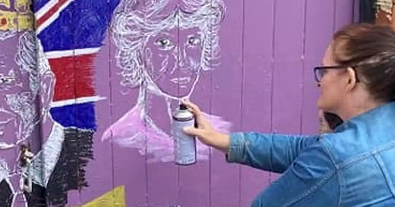 Princess Diana added to King Charles and Camilla in Coronation mural