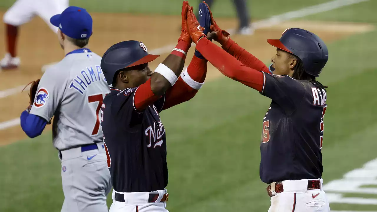 Call, Abrams Have Big Hits in 7th as Nats Beat Cubs 4-1