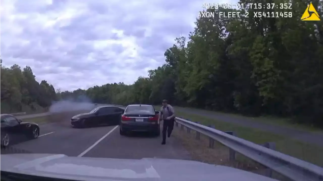 'Well Over 120 mph': Out-of-Control Car Nearly Hits Virginia Officer, Slams Into Police Cruiser