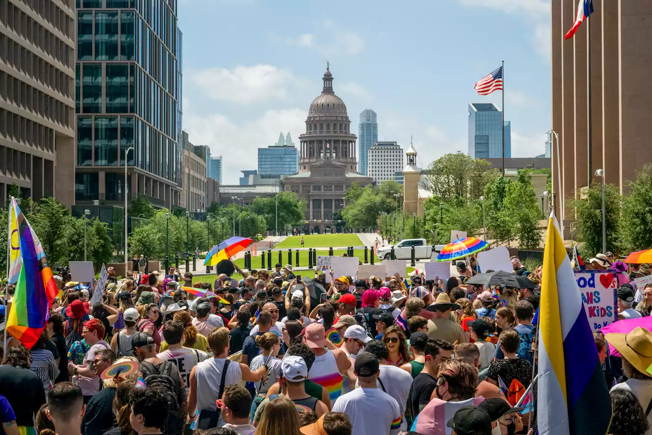 Videos show LGBTQ+ advocates chanting, being detained in Texas Capitol