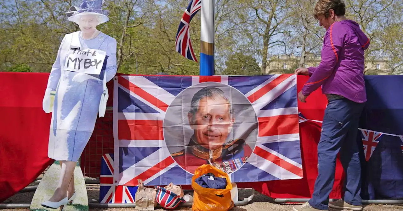 Royal fans camp outside Buckingham Palace as the countdown to coronation is on