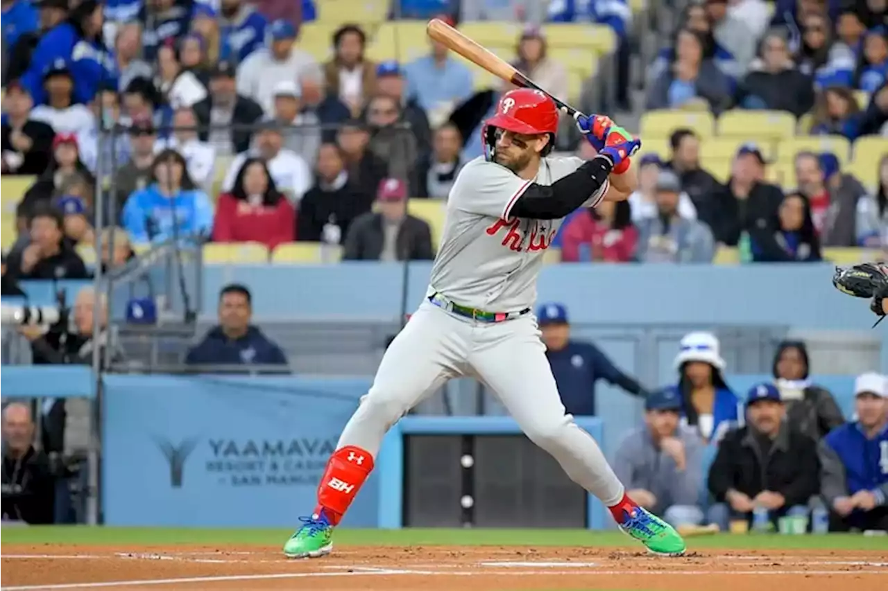 Bryce Harper returns, but the Phillies’ bats go quiet in a 13-1 drubbing by the Dodgers