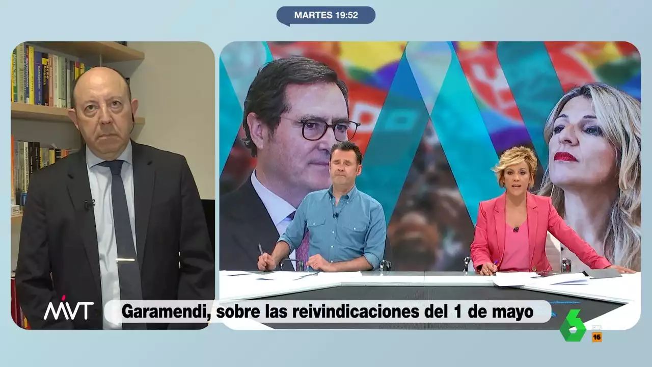 Gonzalo Bernardos explica por qué Garamendi 'retarda al máximo las negociaciones salariales': 'Cree que el PP gobernará'