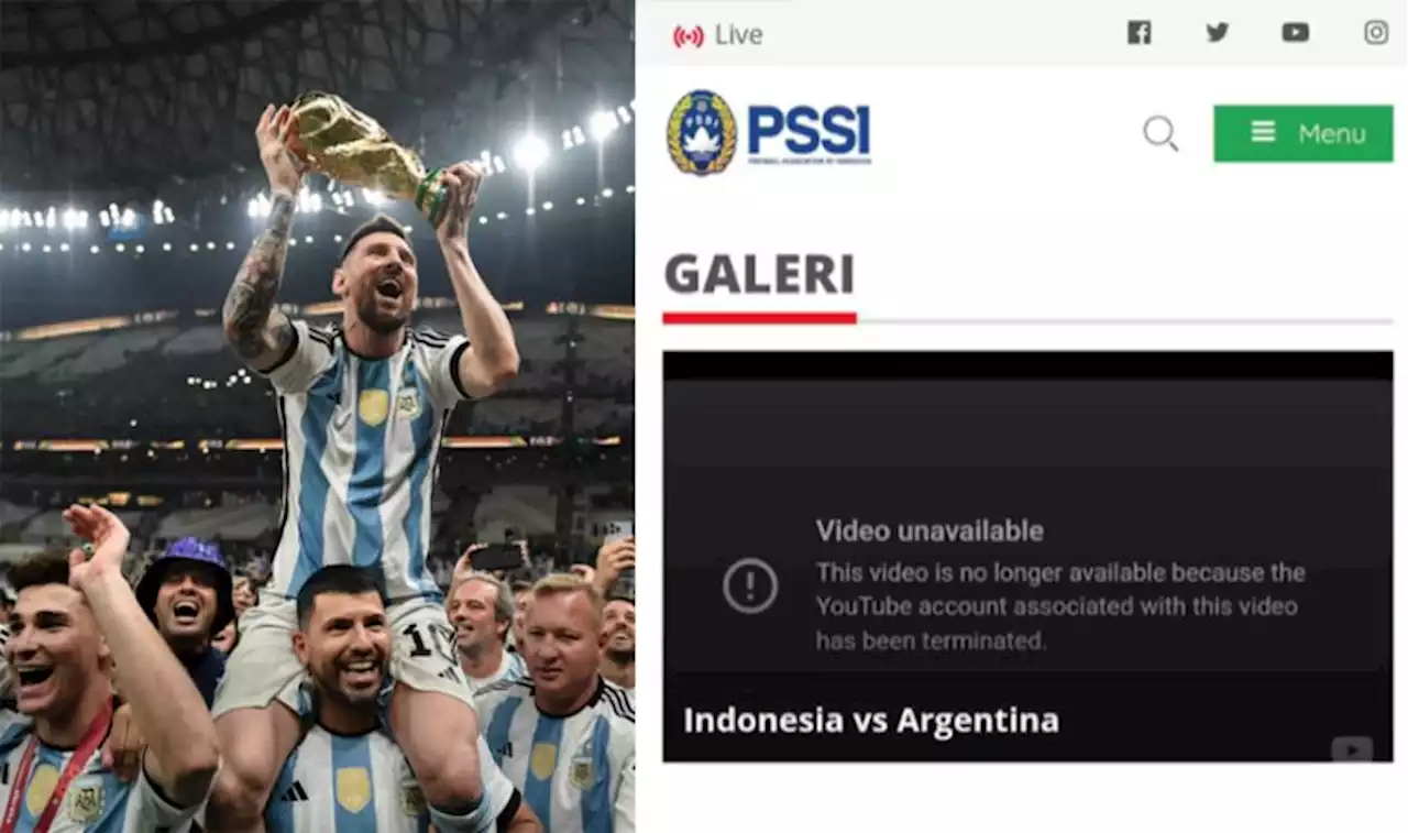 Situs Resmi PSSI Pasang Galeri Timnas Indonesia vs Argentina, Netizen: Semoga Bukan Rumor!