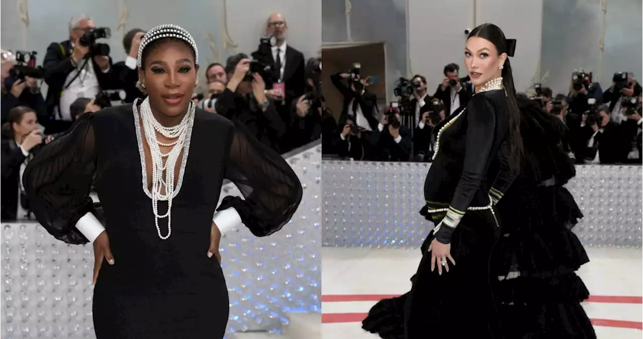 FOTOS: Serena Williams y Karlie Kloss revelan sus embarazos durante la Met Gala