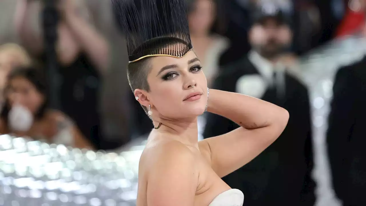 Florence Pugh's Met Gala Nails Hid a Portrait of Karl Lagerfeld