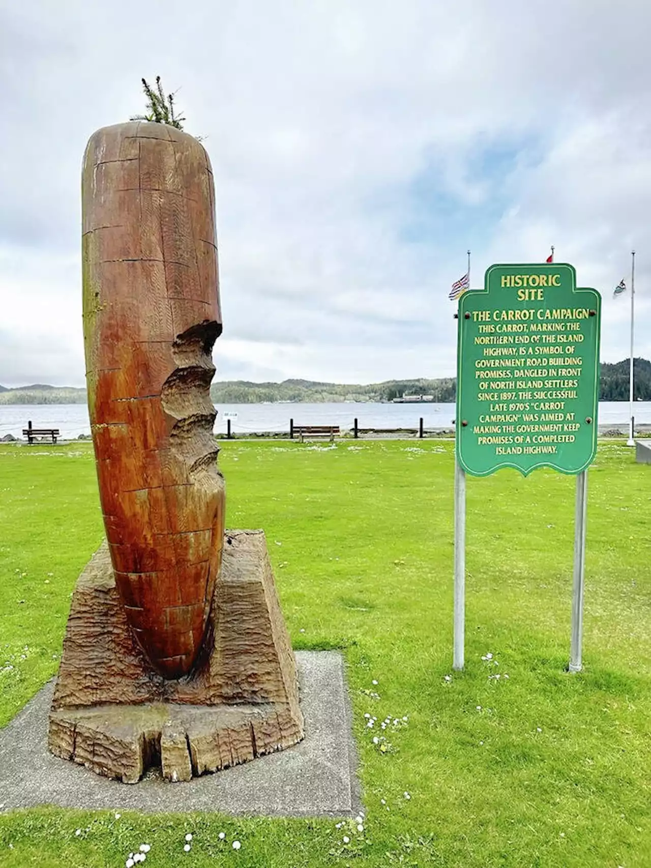 Vegetable tribute to Port Hardy's determination could be moved