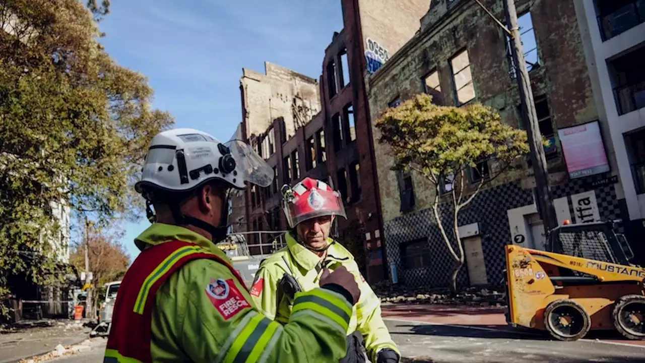 Demolition begins on historic Sydney building destroyed by fire