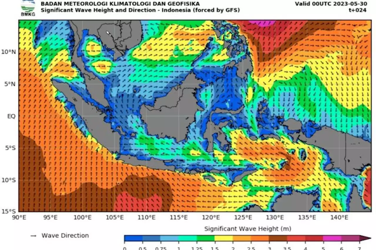 BMKG nyatakan gelombang tinggi berpotensi terjadi pada 30-31 Mei