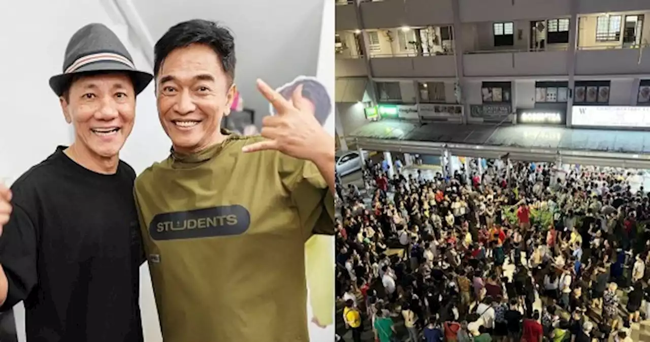 'A stampede might happen': Jacky Wu and Wang Lei's livestream in Bedok draw huge crowds, netizens concerned