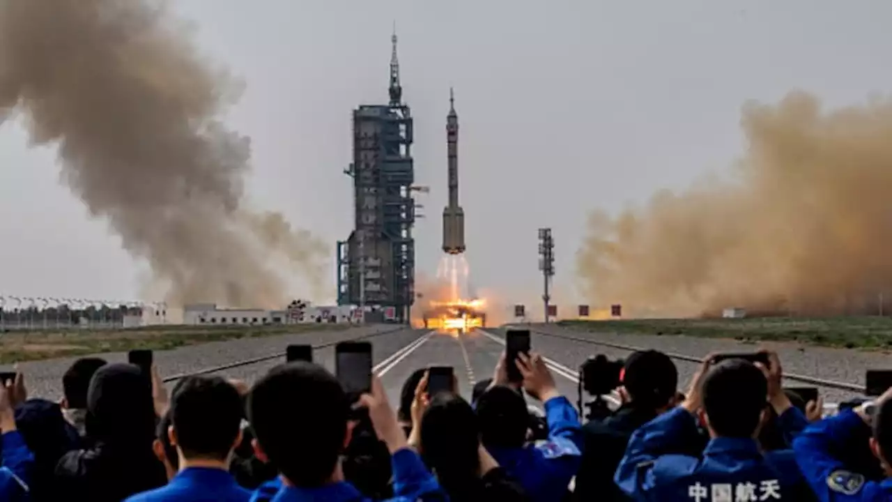 China launches crewed mission to its space station