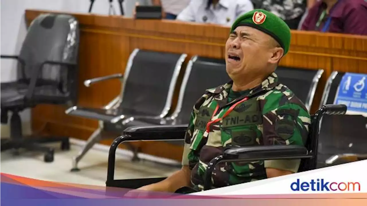 Tangis Oknum TNI Pembawa Sabu saat Divonis Seumur Hidup