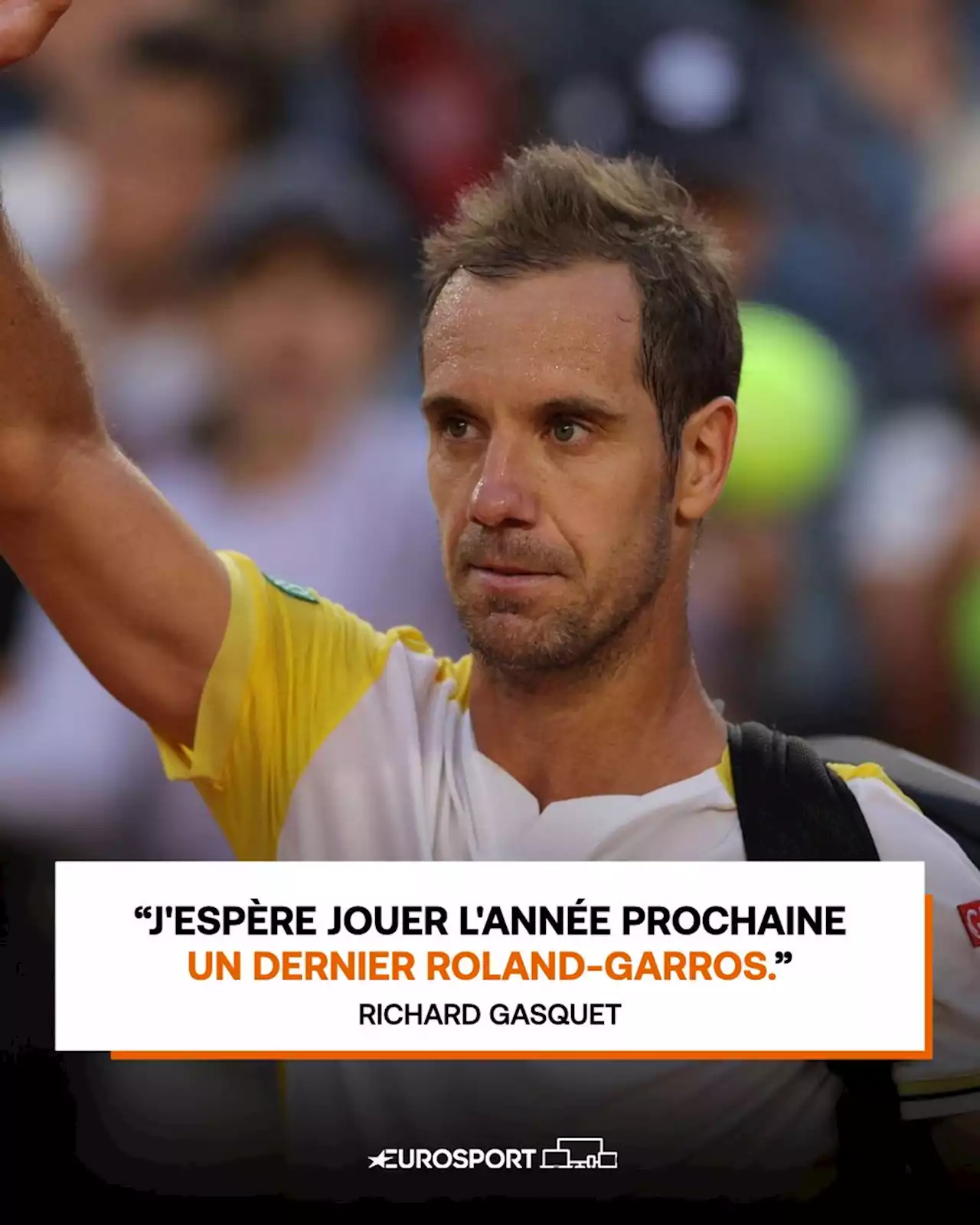 Roland-Garros - Richard Gasquet : 'Finir à Roland l'an prochain, ce serait beau'