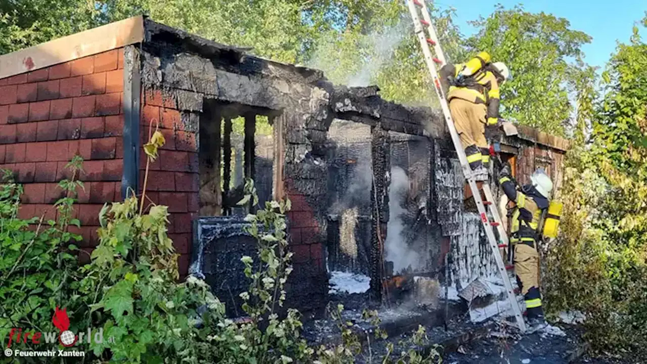 D: Brand einer Remise in Xanten